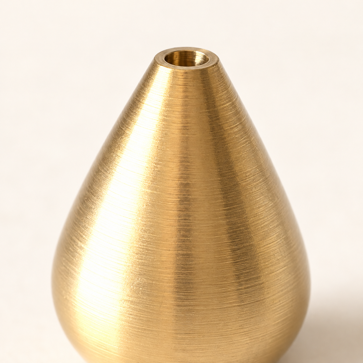 Copper Teardrop Incense Holder — detail