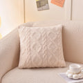White Square Cushion Cover
