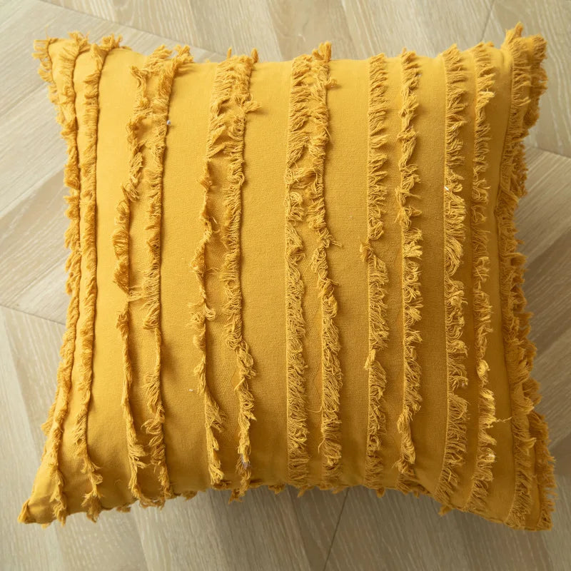 Boho Tassel Cushion Cover