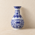 Blue & White Ceramic Accent Vase