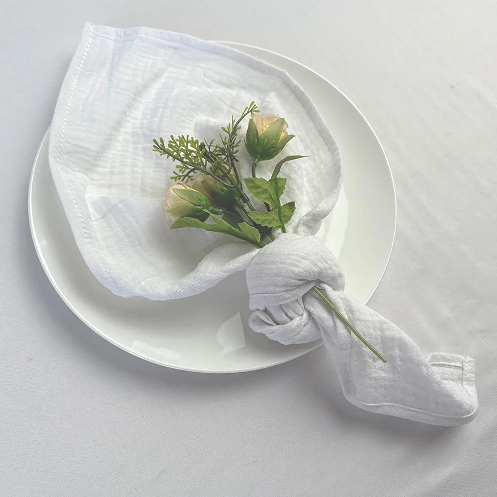 Double Gauze Cotton Napkins — Set of Six