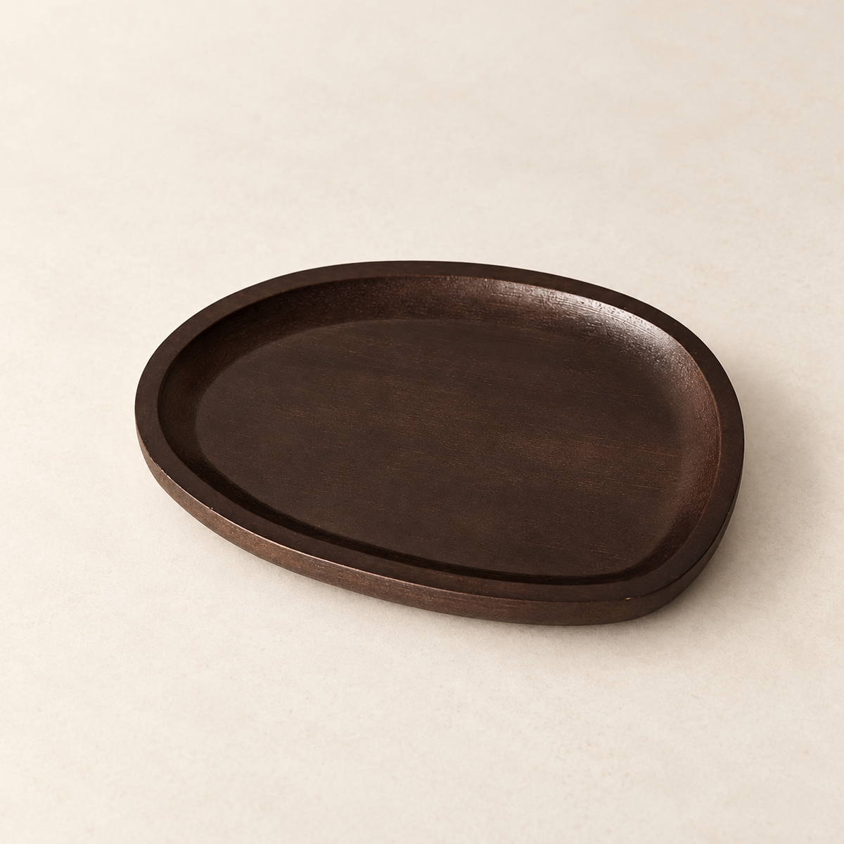Organic Oval Wood Tray