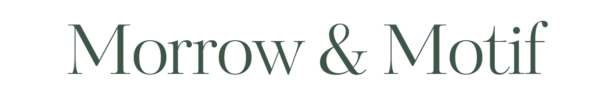 Morrow & Motif landscape wordmark