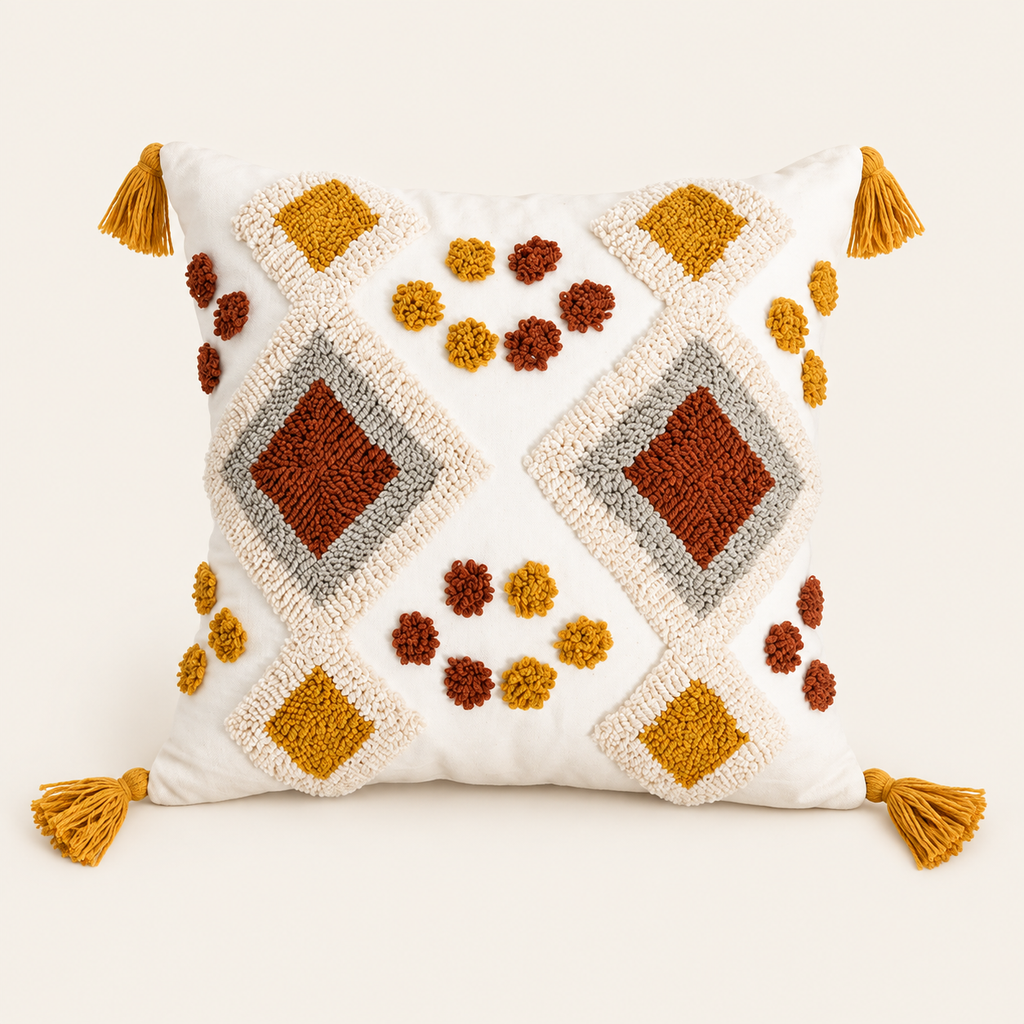 Loop Tufted Cushion Cover — selected product on a cream background